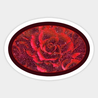 Romantic red roses pattern mothers valentines day gift flowers Sticker